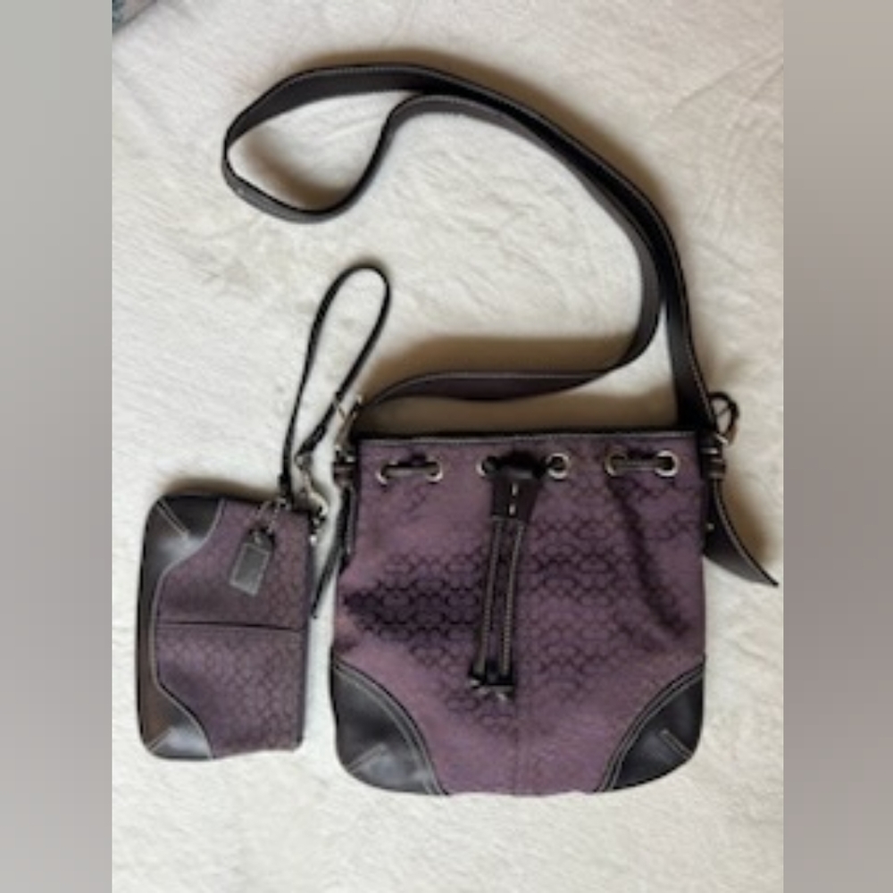 Coach crossbody with wristlet